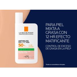 Protector Solar La Roche Posay Anthelios UVMune 400 Oil Control Fluido con color FPS 50+