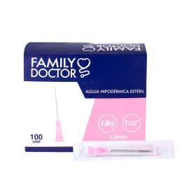 Aguja Hipodermica 18G X 1 Cajax100 Famyli Doctor