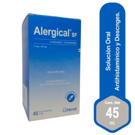 Alergical Sf 2Mg+30Mmg/5Ml Solucion Oral X 45Ml