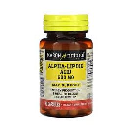 Alpha Lipoic Acid 600 Mg 30 Cap