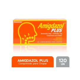 Amigdazol Pluss X120 Comprimidos Para Chupar