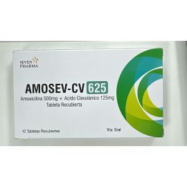 Amosev-Cv 625 500Mg+125Mg X10 Tabletas