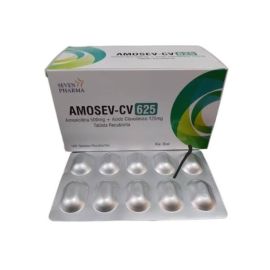 Amosev-Cv 625 500Mg+125Mg X100 Tabletas Recubiertas