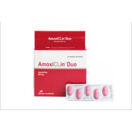 Amoxiclin Duo 875 Mg X 50 Tabletas Recubiertas