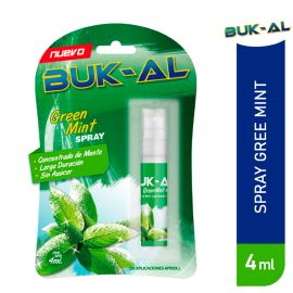 Buk-Al Spray Green Mint X 4 Ml.