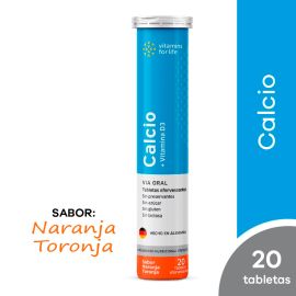 Calcio+Vitamina D3 Eferv/Tubo 20 Tabl