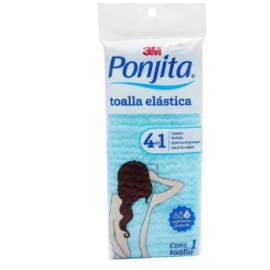 esponjita toalla elastica 1 unidad 4en1