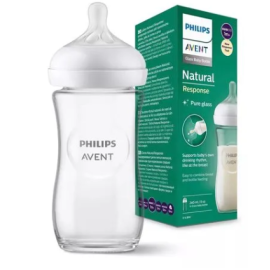 BIBERON NATURAL REPONSE VERDE VIDRIO 8 ONZAS