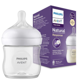 BIBERON NATURAL REPONSE MORADO 4 ONZAS