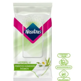 nosotras toallitas humedas  herb-v 