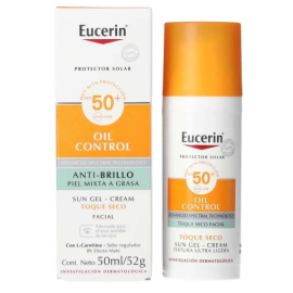 Protector Solar Facial Eucerin Oil Control Toque Seco FPS50