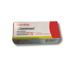 Gleminex 500Mg 5Mg X 30 Tabletas Recubiertas