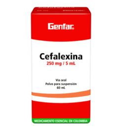 Cefalexina 250Mg 5Ml Polvo Para Susp Oral X60Ml