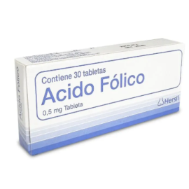 Acido Folico 0 5 Mg X 30 Tab