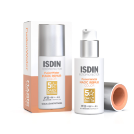 Fotoprotector Isdin FusionWater Magic Repair con Color SPF50