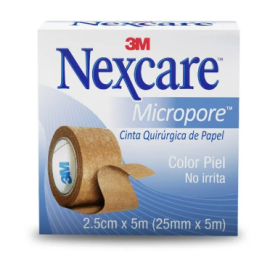 NEXCARE MICROPORE COLOR PIEL 2.4 CM X 5 M 