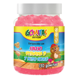 gomitas sottcor calcio vitaminas D Y ACIDO FOLICO