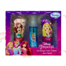 DISNEY PRINCESA  SET SHAMPOO 3EN 1 COLONIA + JABON 