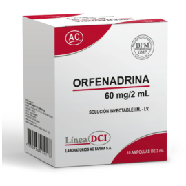 ORFENADRINA 60 MG / 2 ML