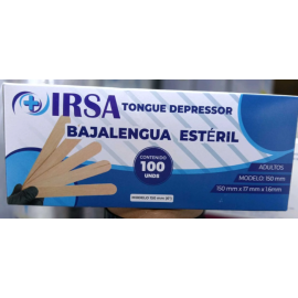 BAJALENGUA ADULTO ESTERIL CAJA X 100