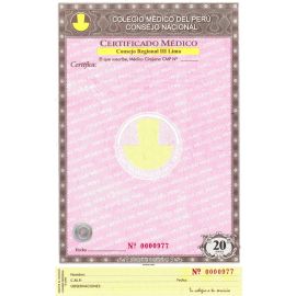 Certificado Medico
