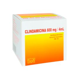 Clindamicina 600Mg 4Ml SoluciaN Iny X 25 Ampollas