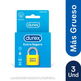 Durex Extra Seguro Caja X1 3 Sobre
