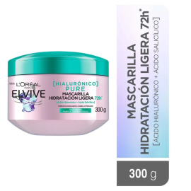 Elvive Mascarilla Hid Ligera Hialuronico Pure 300Ml