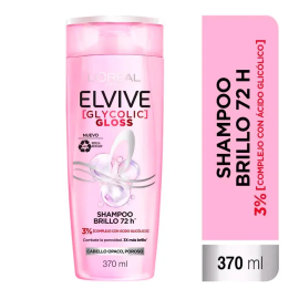 Elvive Shampoo Glycolic Gloss Brillo 72 Hra 370 Ml