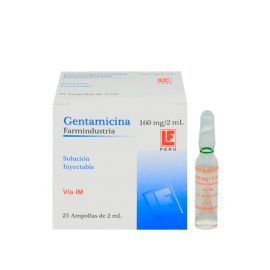 Gentamicina Amp 160Mg 2Ml X 25