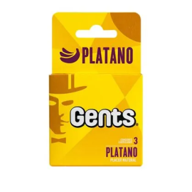 Preservativo Gents Platano X 3 Unidades