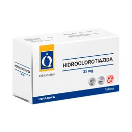 Hidroclorotiazida 25 Mg X100 Tabletas