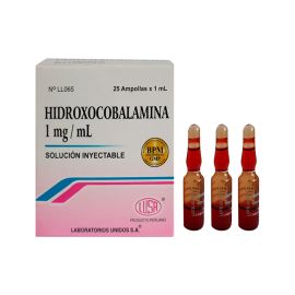 Hidroxocobalamina 1Mg/Ml Sol.Iny.X25 Ampollas