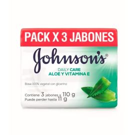 Jhnson Jabon Adulto Aloe X 110 Gr