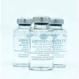 Lidocaina 2% Amp S/E 20Ml X 25