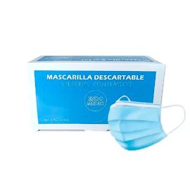Mascarilla Descartable Celeste X 3