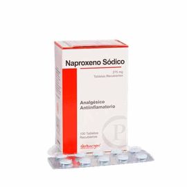 Naproxeno Sodico 275 Mg X100 Tabletas Recubierta S