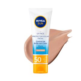 Nivea Bloqueador Fps 50 X 050 Ml Facial Control Brillo Color Tono Medio