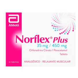 Norflex Plus X 10 Tab