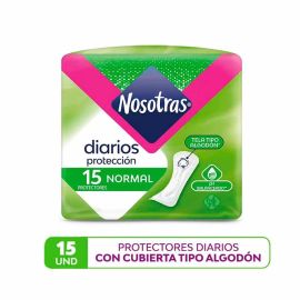 Nosotras Diarias Verde X 15 U