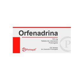Orfenadrina Citrato 100Mg X 100 Tabletas De Liberacion Prolongada