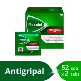 Panadol Antigripal Nf 52 Tabletas