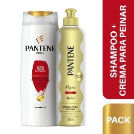Pantene Shamp 400Ml Con Crema De Peinar 300Ml Rizos Def