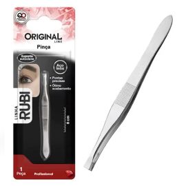 Pinza De Cejas Metal Rubi