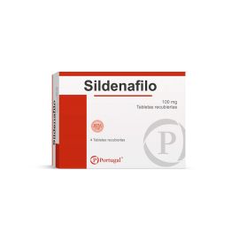 Sildenafilo 100 Mg X4 Tabletas Recubiertas