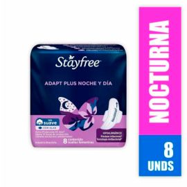 Stayfree Adapt Plus Noche Dia X 8Unid
