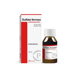 Sulfato Ferroso 75Mg 5Ml Solucion Oral X 180Ml