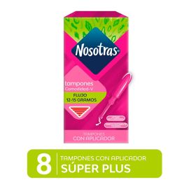 Tampon Nosotras Aplicador Super Plus 8