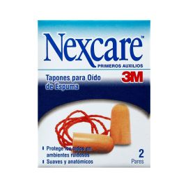 Tapones P/Oidos Nexcare X 2