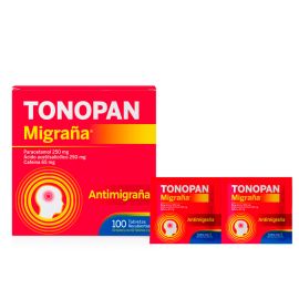 Tonopan Migrana 250Mg 250Mg 65Mg X 50 Sobres X 2 Tab Rec
